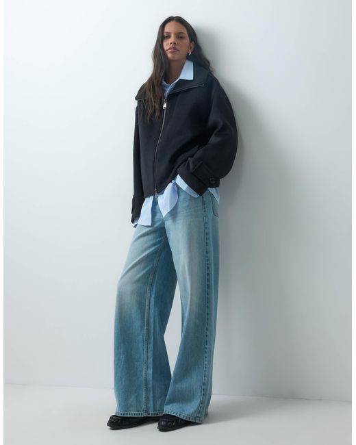 Mango Blue Short Jacket