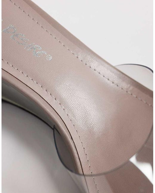 Public Desire White Juno Wedge Sandals