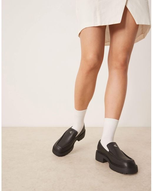 Calvin Klein Black Chunky Loafers