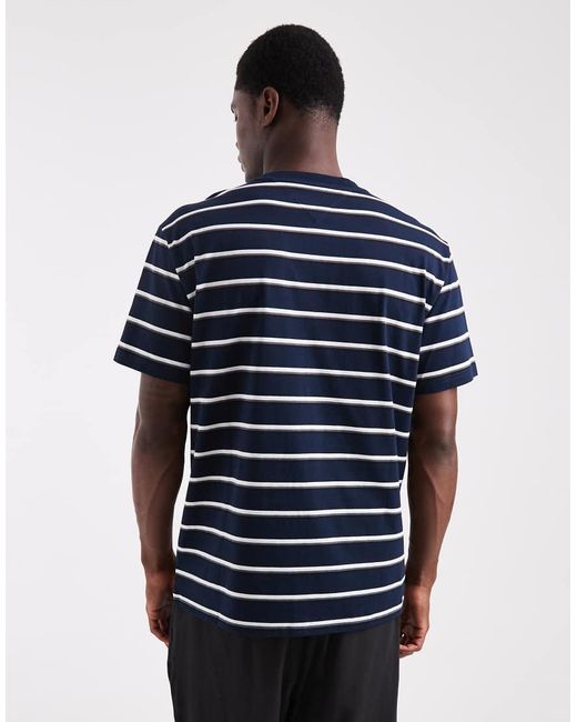 Tommy Hilfiger Blue Relaxed Spirited T-shirt With Label Logo for men