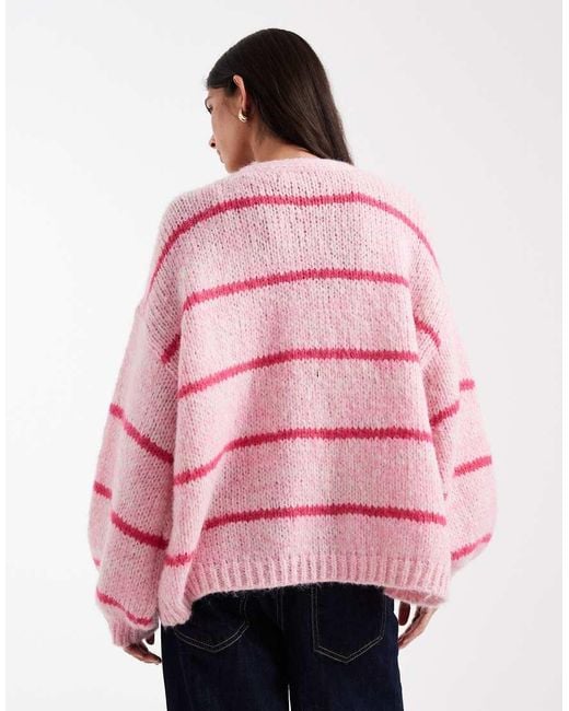 Vero Moda Red Soft Blouson Sleeve Edge To Edge Cardigan