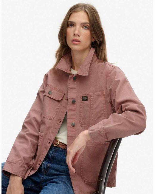 Superdry Red Chore Jacket