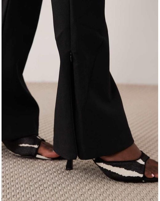 ASOS Black Flared Tailored Pants