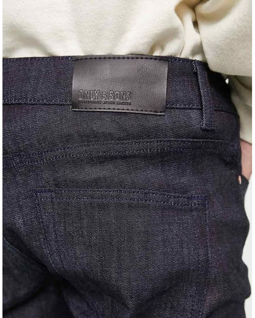 Only & Sons Blue Loom Slim Fit Jeans for men