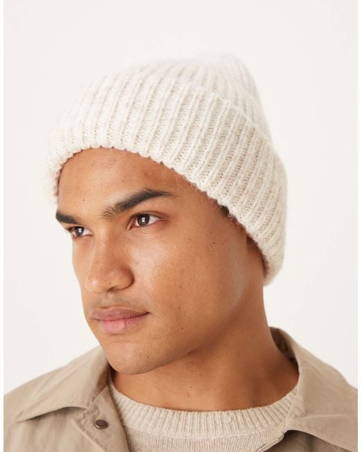 ASOS – strickmütze in Natural für Herren