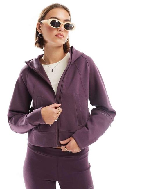 Superdry Purple Sport Tech Relaxed Zip Hoodie