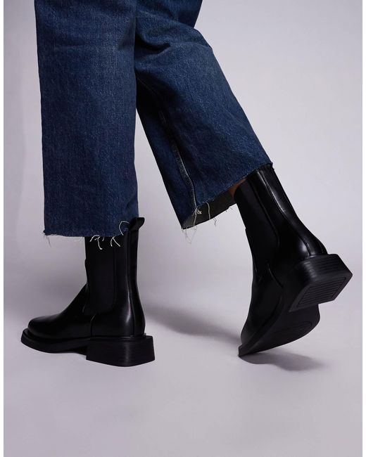 SIMMI Blue Simmi London Duff Low Ankle Chelsea Boot