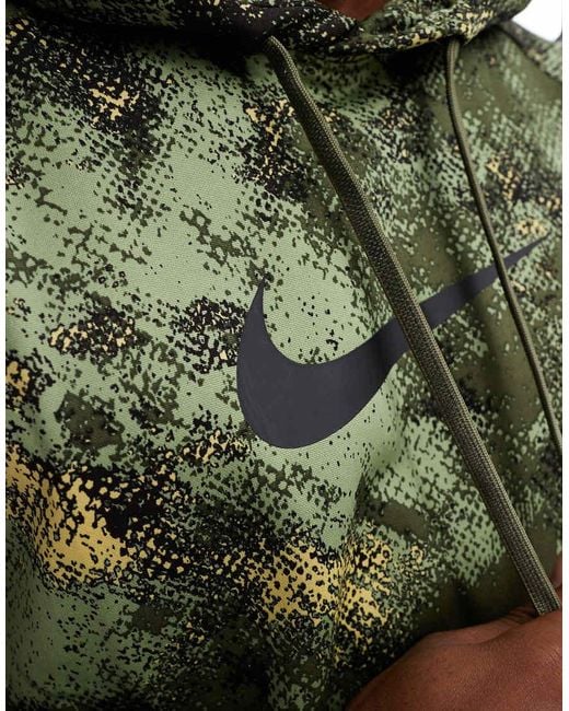 Nike Green Camo Print Hoodie for men