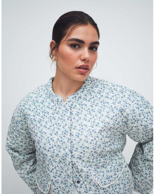 ONLY White Quilted Jacket