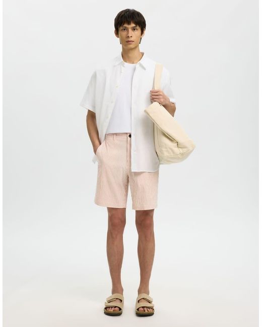 SELECTED White Shorts for men