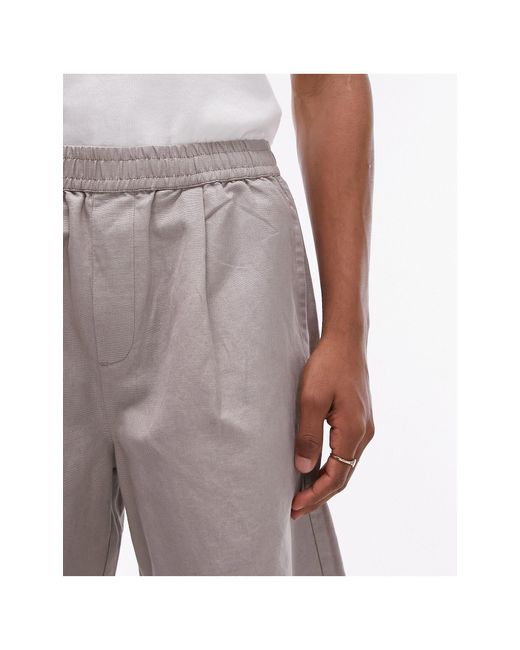 Topman White Linen Shorts for men