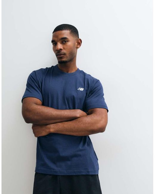 New Balance Blue Sports Essentials Cotton T-shirt for men
