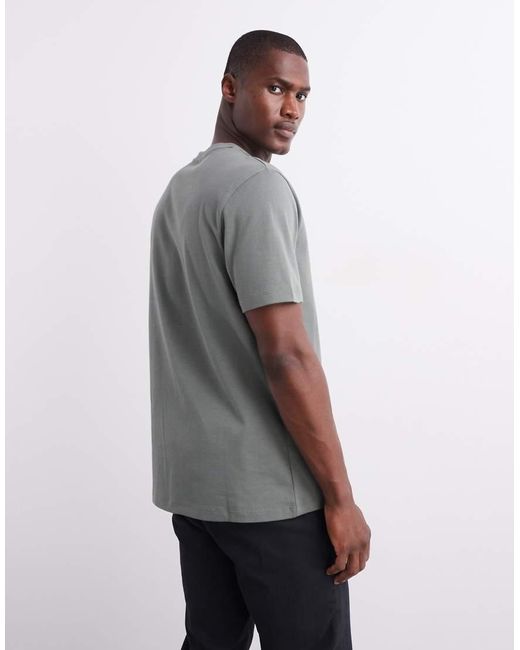 ASOS Gray Heavyweight T-shirt With Crew Neck for men