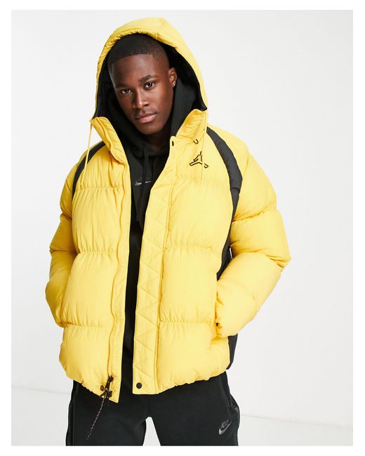 Nike Nike Essentials Synthetic Fill Puffer Jacket in Yellow for Men | Lyst  UK