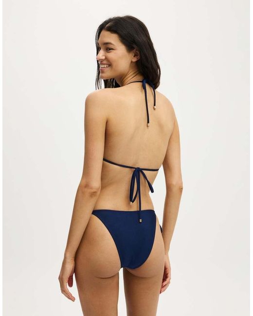 Cotton On Blue String Triangle Bikini Top