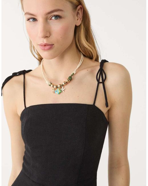 Stradivarius Black Tie Strap Jumpsuit