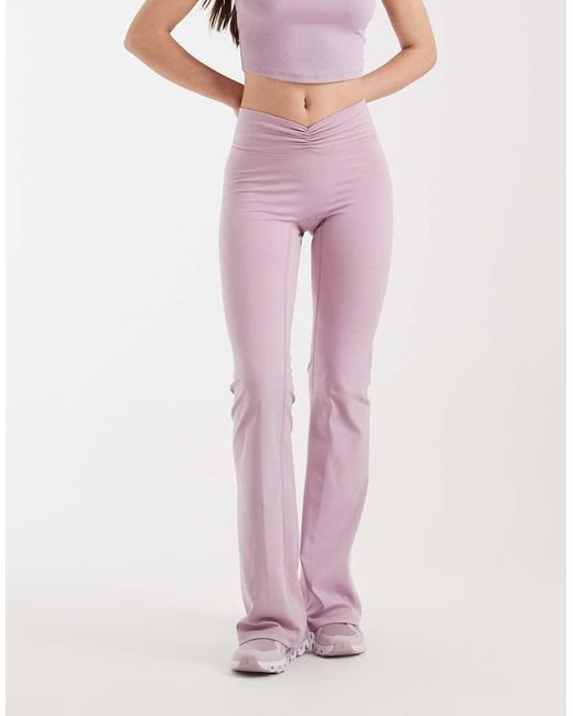 Cotton On Pink Ultra Luxe Invisible Scrunch Flare leggings