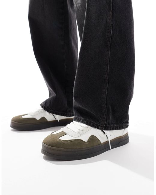Tommy Hilfiger White Greenwich Retro Trainers With Gum Sole for men