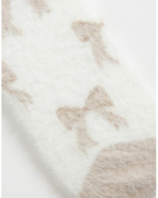 Boux Avenue White Fluffy Socks