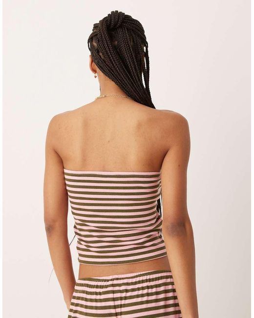 ASOS Multicolor Stripe Co-Ord Bandeau
