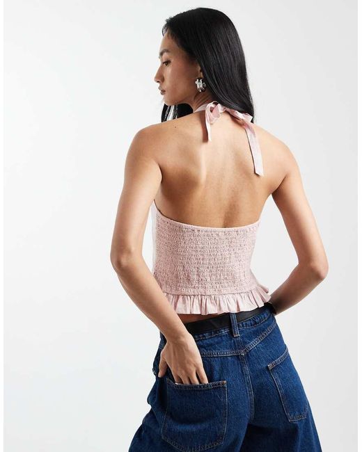 Cotton On Blue Halterneck Top