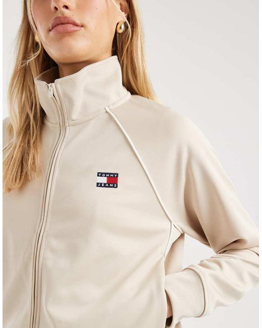 Tommy Hilfiger Natural Badge Logo Track Jacket