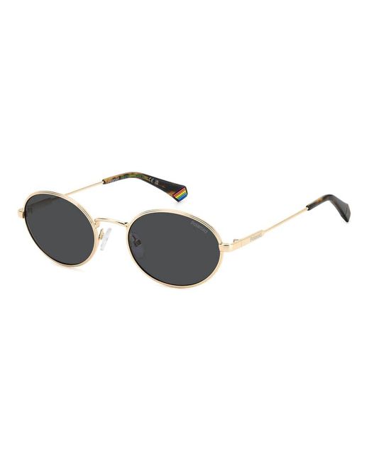 Polaroid Sunglasses Metallic 90S Oval Sunglasses With Polarized Lenses