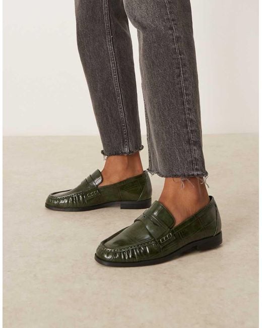 ASOS Multicolor Minnie Ruched Detail Loafers