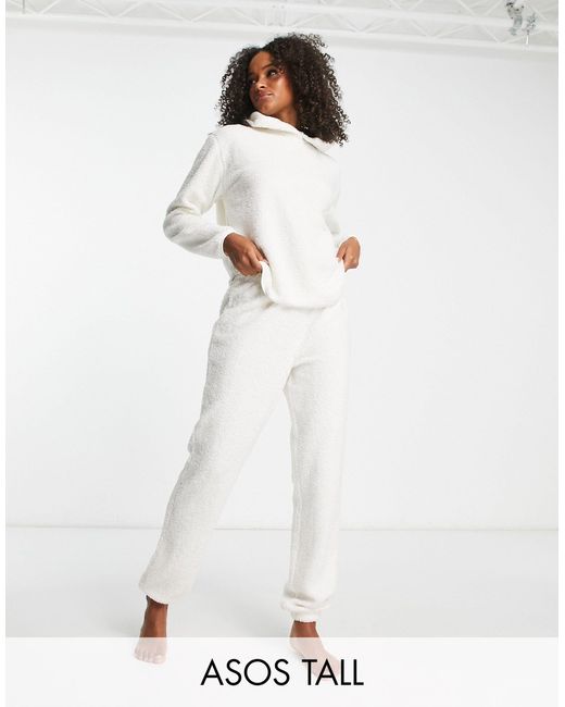 borg hoodie and jogger lounge set