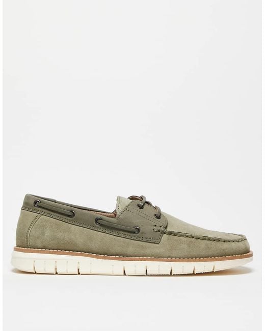 ASOS Green Boat Shoes for men