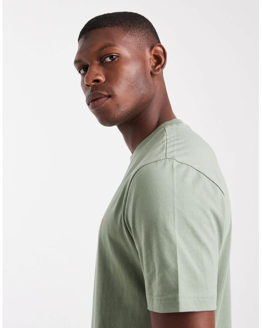 Farah – danny – kurzärmliges t-shirt in Green für Herren