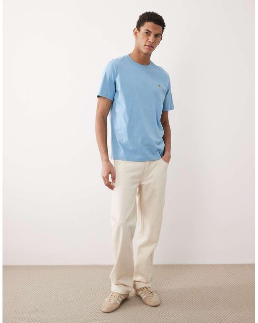 Paul Smith Blue Zebra Logo Regular Fit T-shirt for men