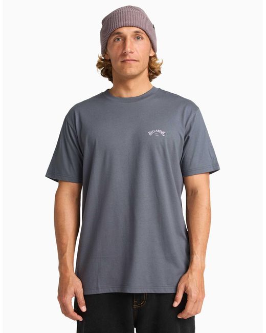 Arch - t-shirt manches courtes à logo ondulé - gris Billabong pour homme en coloris Blue