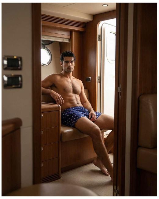 Apreslife Blue Pigs Swim Shorts for men