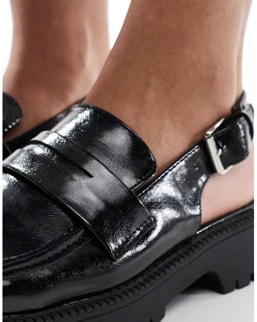 New Look Blue Slingback Chunky Loafer