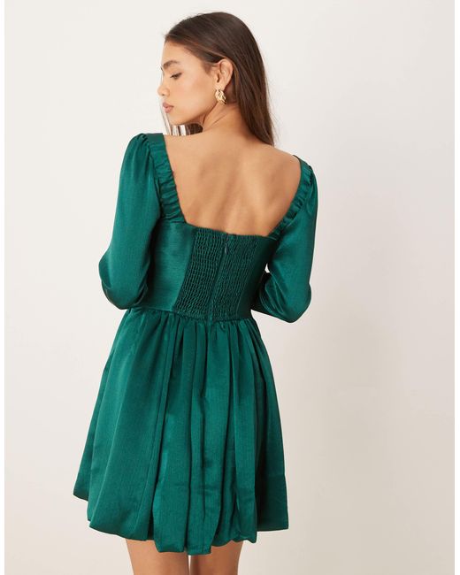 Abercrombie & Fitch Green – langärmliges kleid