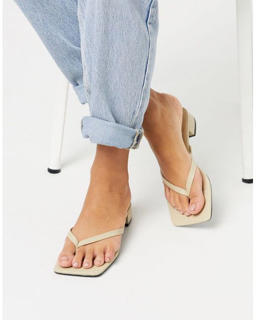 Low heel online thong sandals