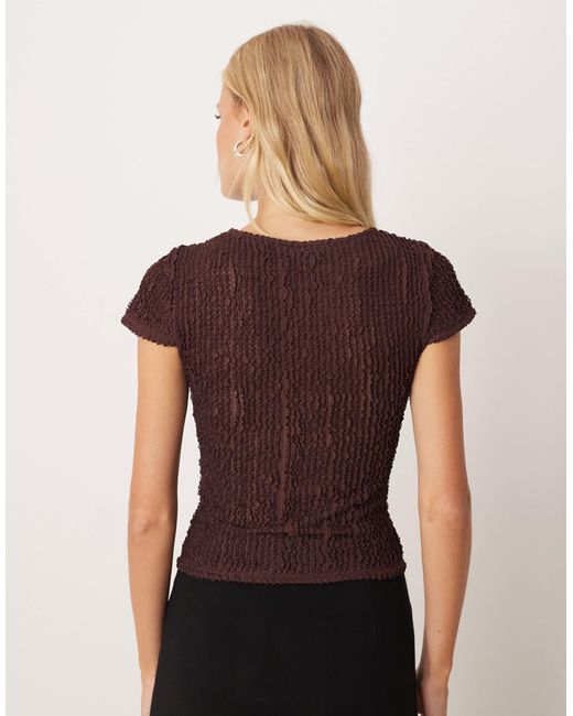 ASOS Textured Ruffle Baby Tee