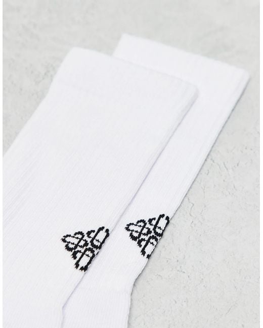 The Couture Club White Emblem Socks