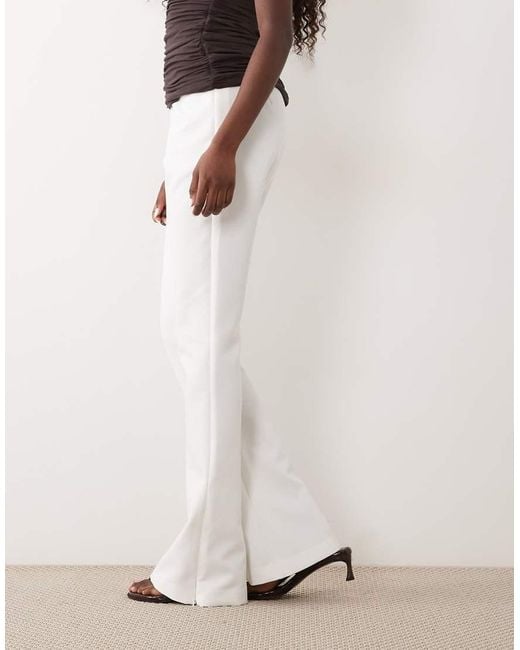 ASOS White Tailored Flared Trouser