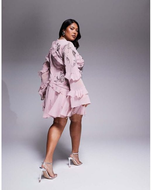 Asos Design Asos Vestidos Cortos Rebajas Vestido Corto Rosa