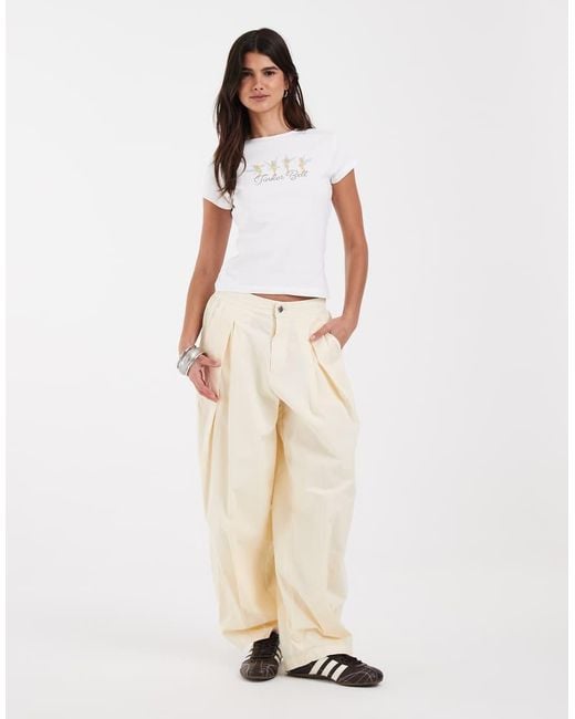 ASOS White Disney Baby Tee With Tinkerbell Print