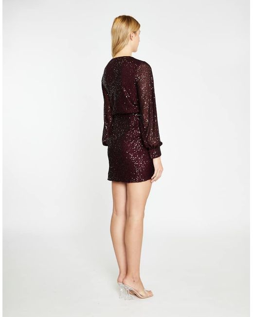 Glamorous Red Wrap-Front Mini-Dress