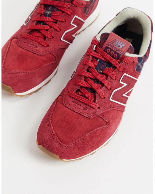 New balance 996 plaid sneaker sale