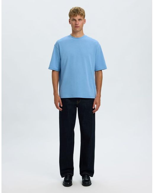 SELECTED Blue T-shirt for men