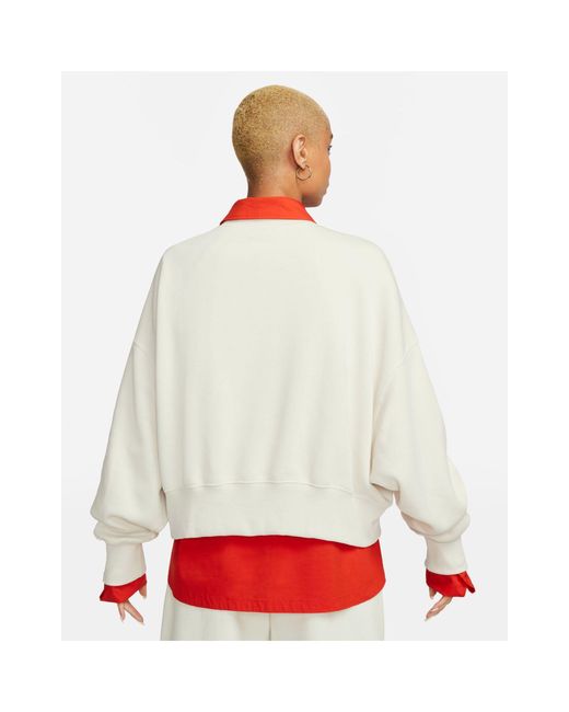 Nike Red Phoenix Fleece Retro Sweatshirt