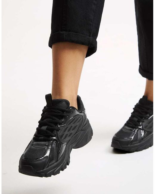 Bershka Black Multi-Piece Casual Trainers