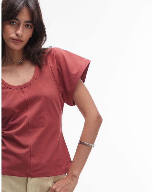 & Other Stories Red – schweres t-shirt