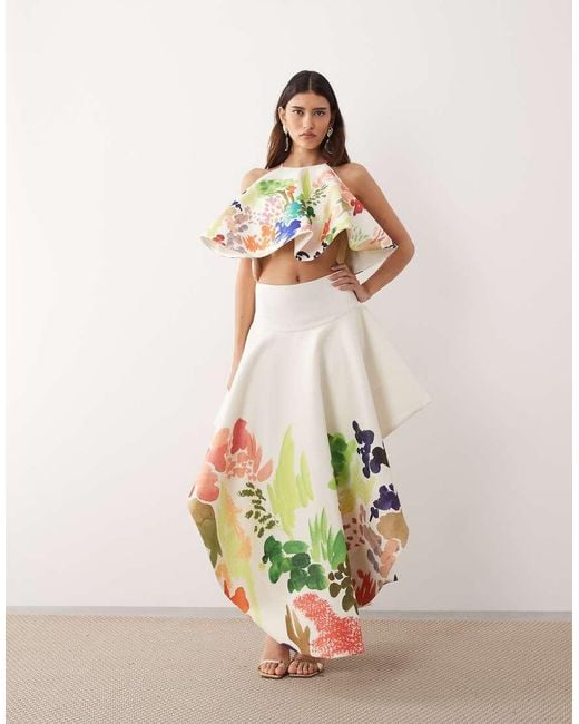 ARRANGE Multicolor Halter Top