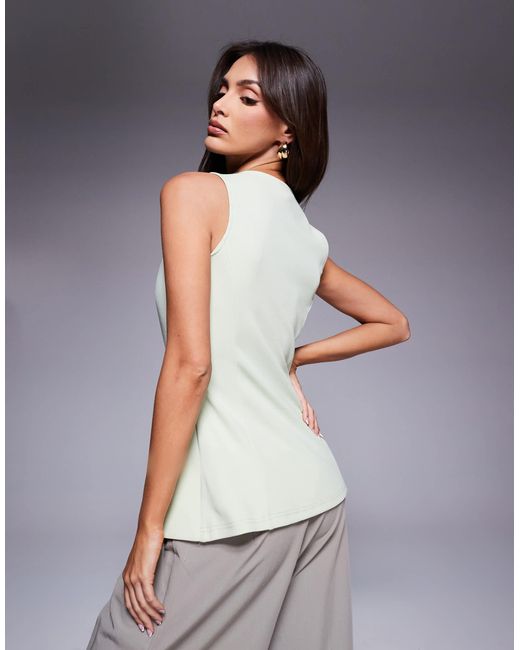 River Island Gray Asymmetric Waistcoat